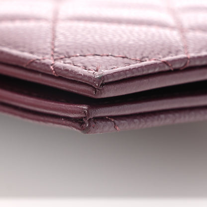 Chanel Caviar Quilted Passport Holder Dark Purple 10 of 11
