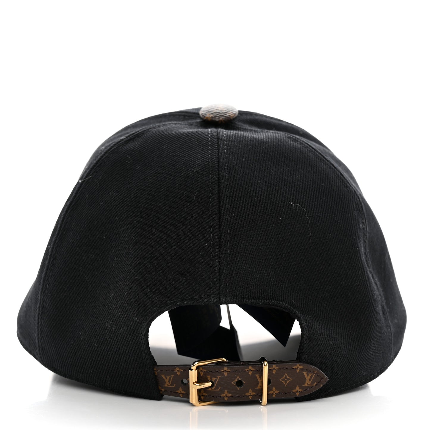 Monogram Cotton Jacquard Embroidered LV Day Cap M Black
