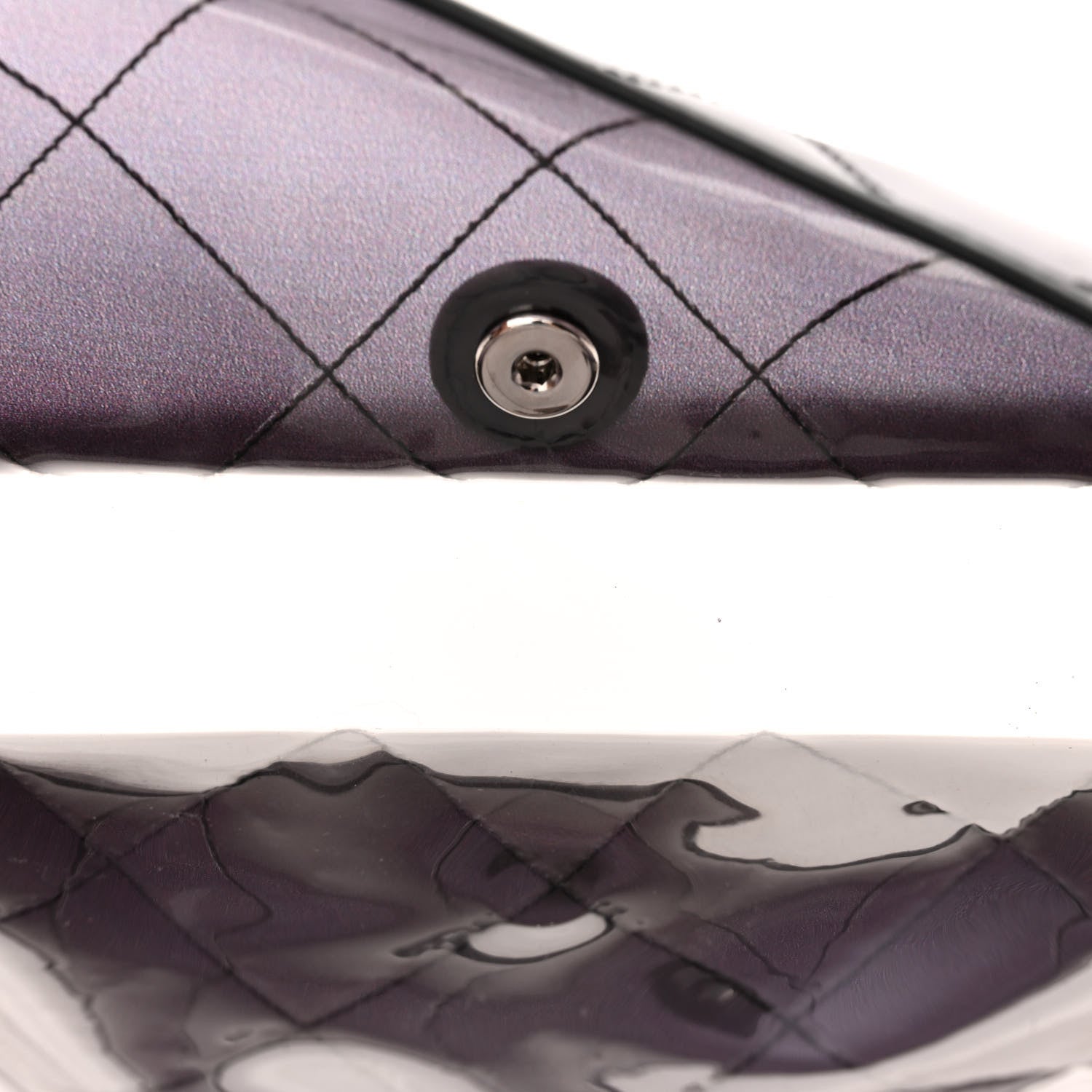 Chanel Vinyl Quilted Degrade Jumbo Single Flap Black 5 of 11