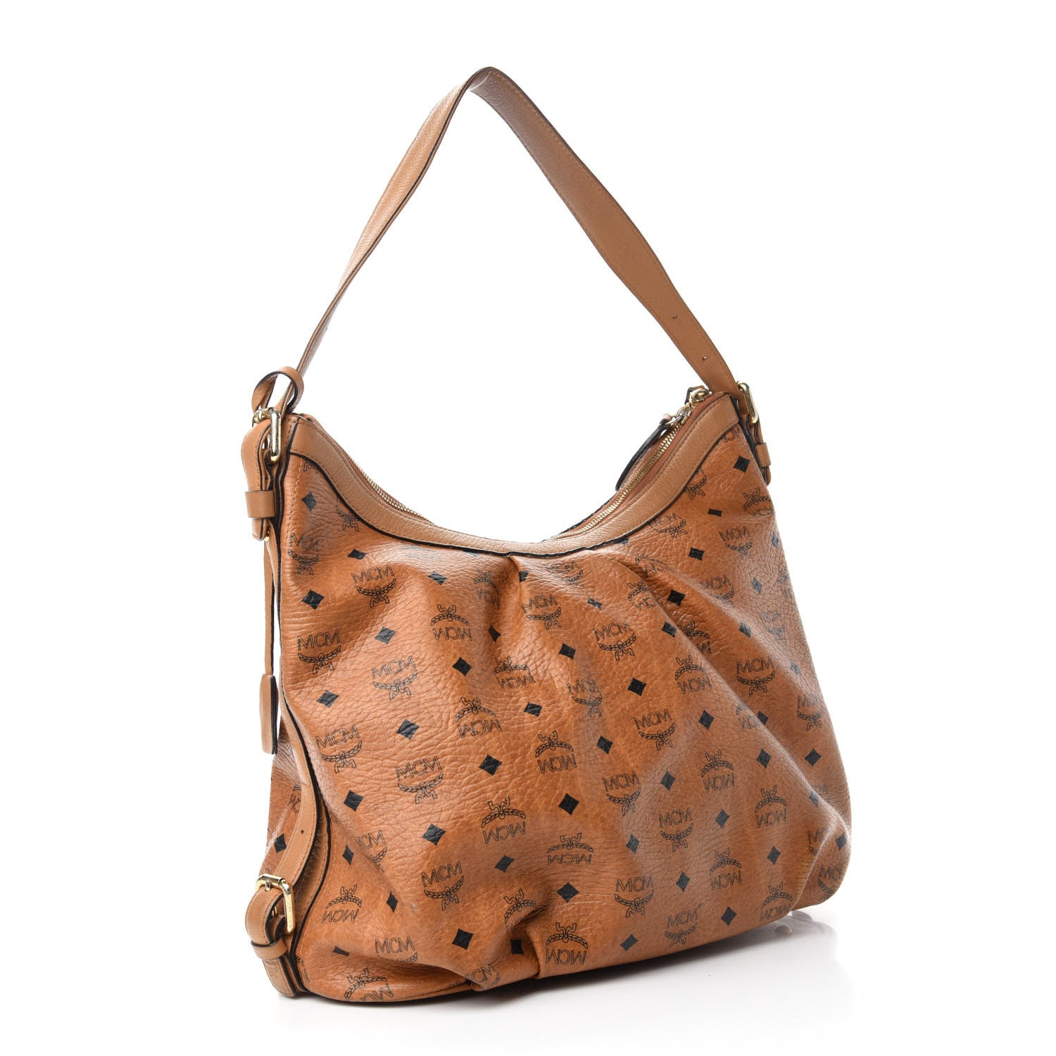 MCM Visetos Hobo Cognac 3 of 11