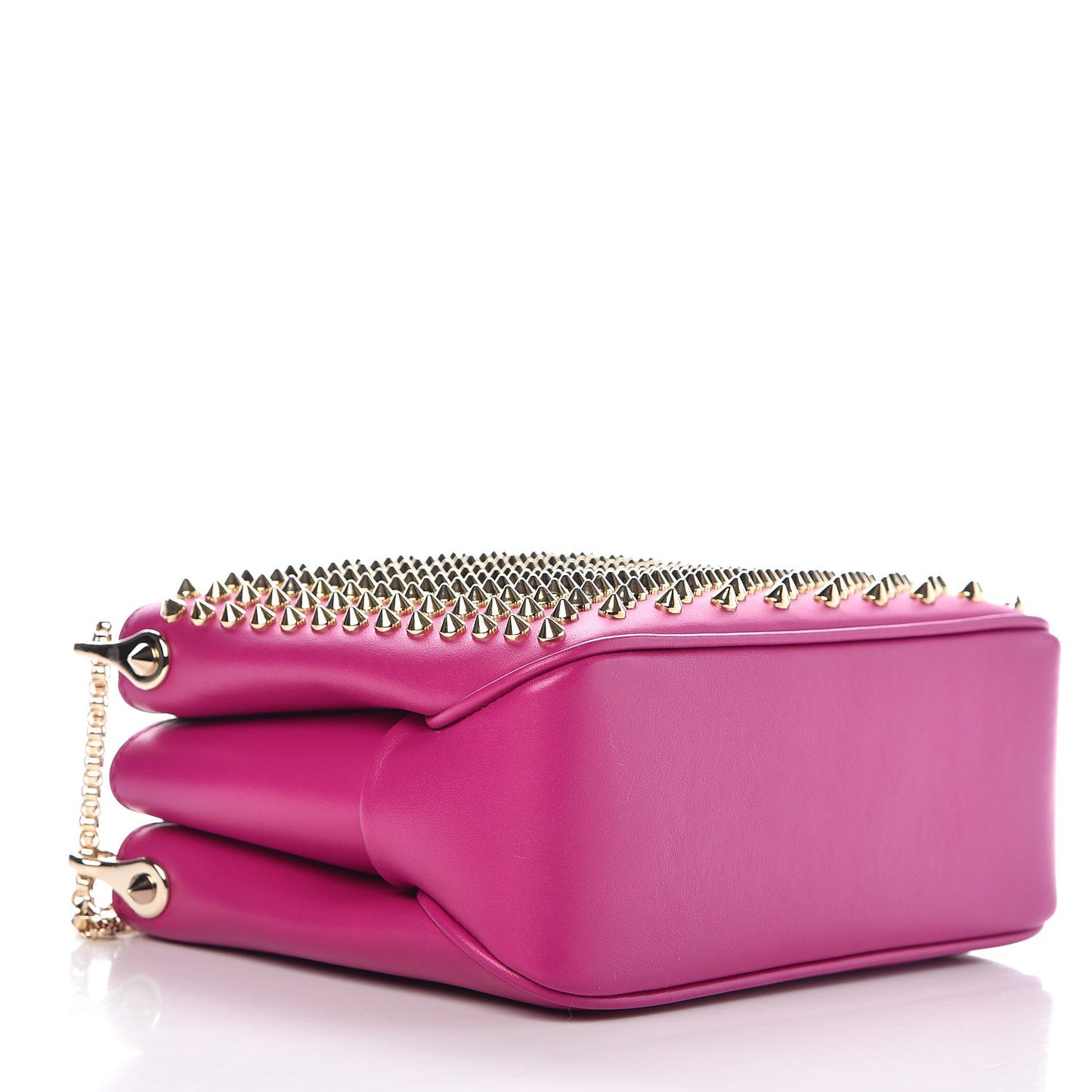 Calfskin Spiked Tribouli Crossbody Pink