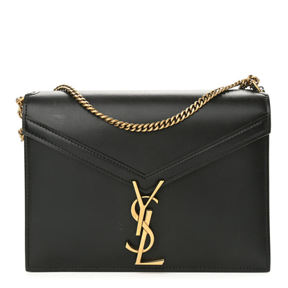 Saint Laurent Smooth Calfskin Monogram Cassandra Clasp Bag Black 1 of 9