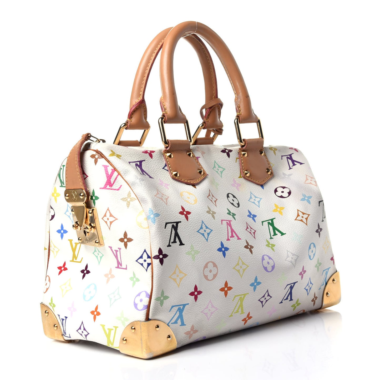 Monogram Multicolor Speedy 30 White