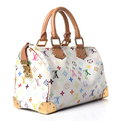 Louis Vuitton Monogram Multicolor Speedy 30 White 1 of 25