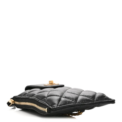 Chanel Aged Calfskin Quilted Reissue Phone Holder With Chain Bag Black 4 of 10