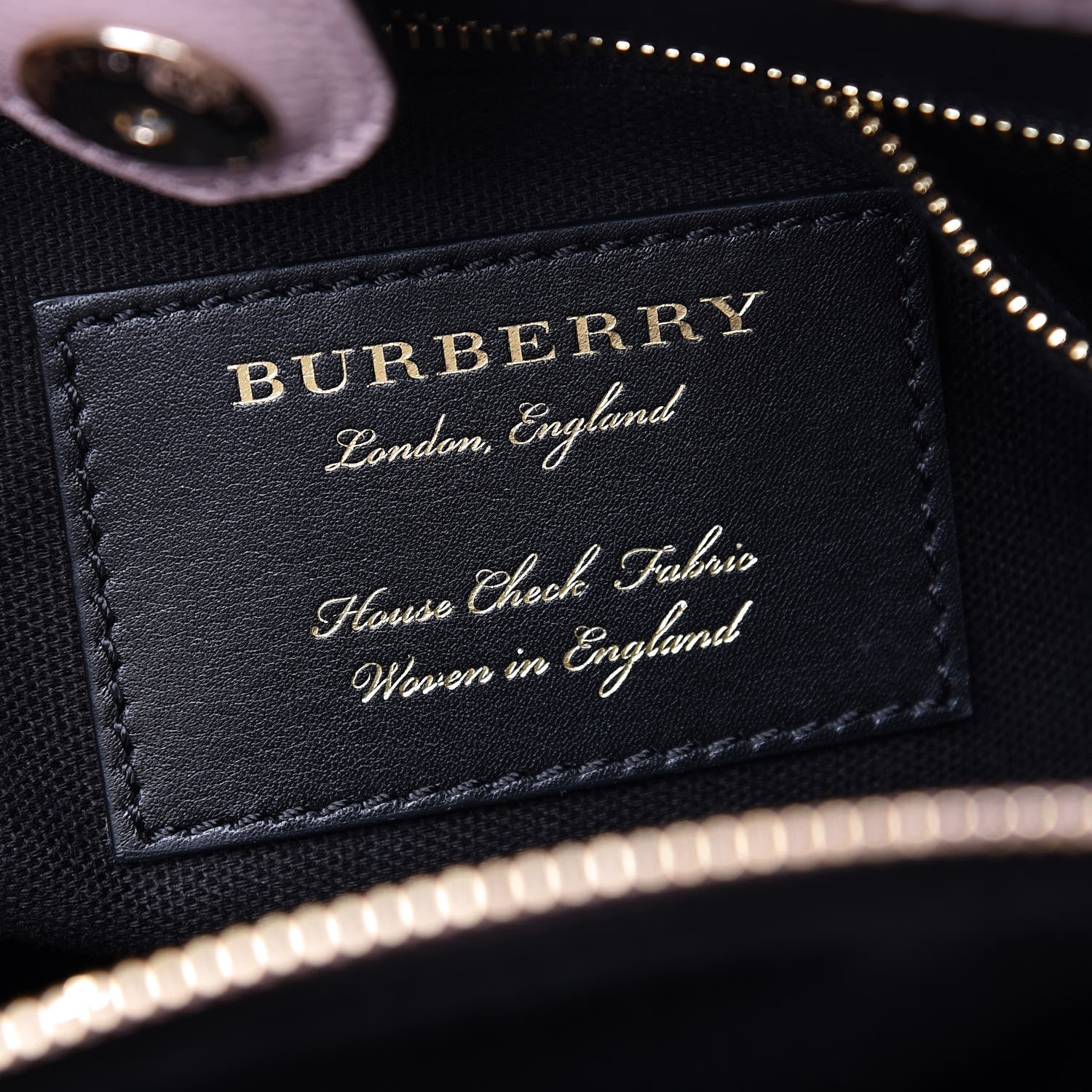 Burberry Grainy Calfskin House Check Medium Banner Tote Pale Orchid 6 of 10