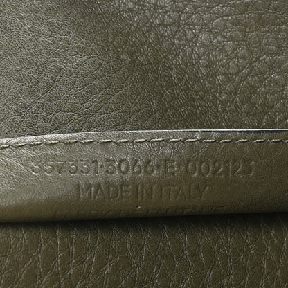 Balenciaga Supple Calfskin Papier A4 Zip Around Tote Green Black 7 of 10