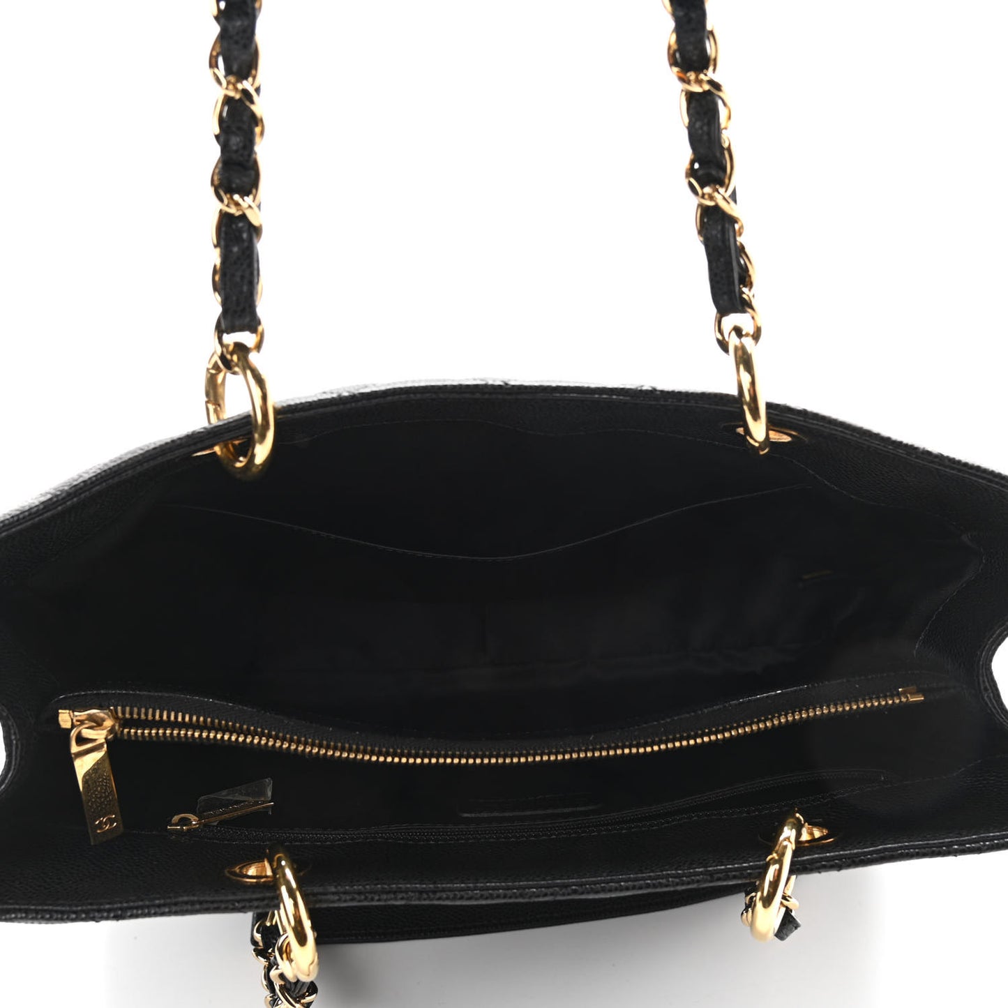 Caviar Quilted Grand Shopping Tote GST Black
