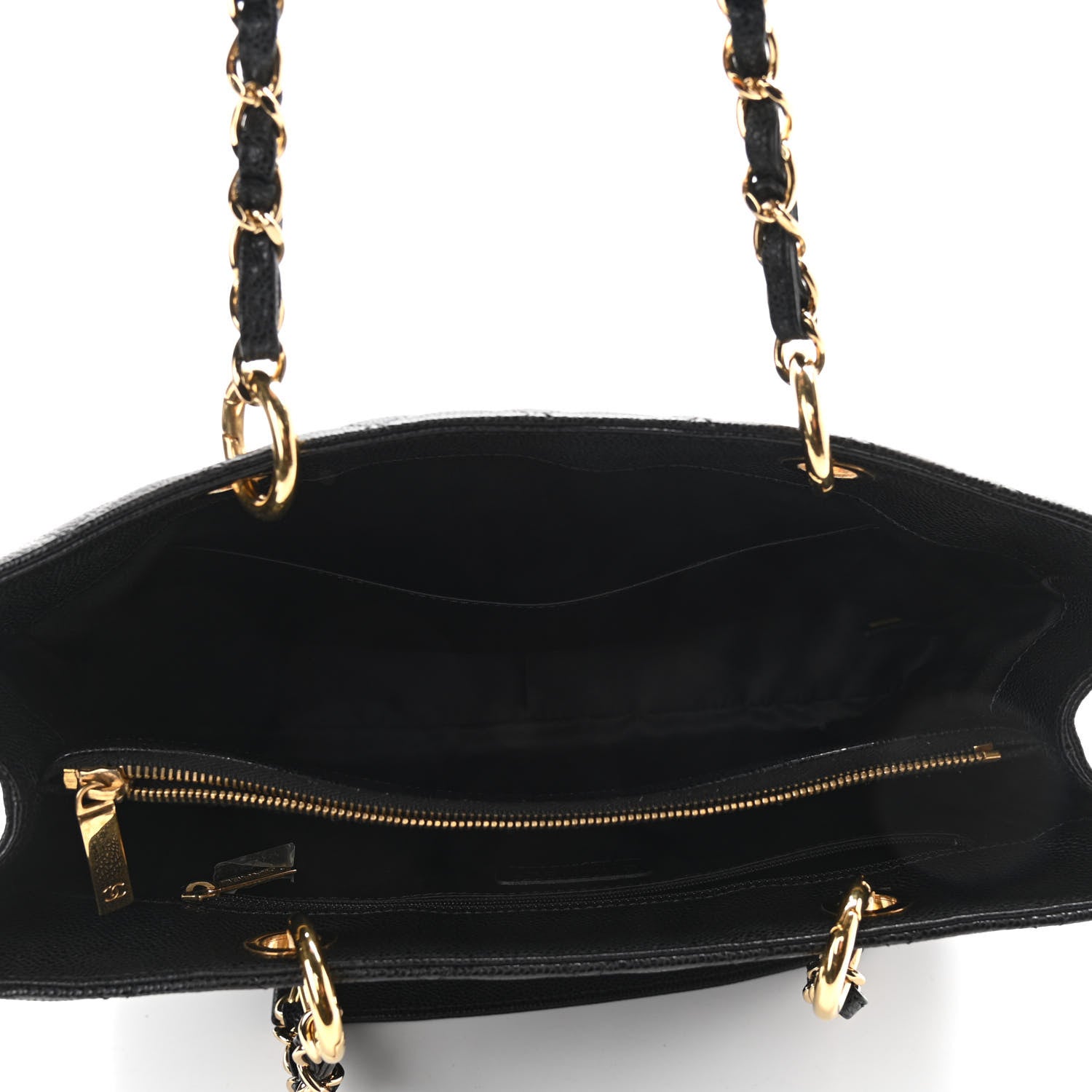 Chanel Caviar Quilted Grand Shopping Tote GST Black 5 of 12