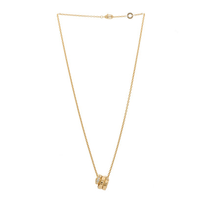 Bulgari 18K Yellow Gold Diamond Serpenti Viper Demi Pave Pendant Necklace 3 of 7
