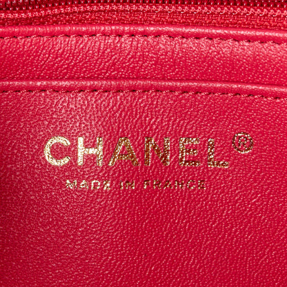 Chanel Lambskin Quilted Mini Rectangular Flap Dark Red 7 of 12