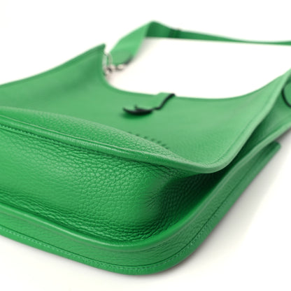 Hermes Taurillon Clemence Evelyne III PM Bambou 9 of 9