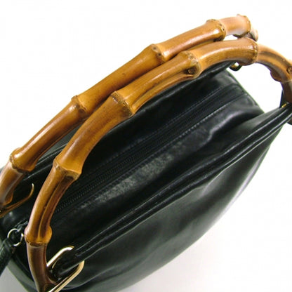 Gucci Leather Bamboo Handle Small Tote Black 4 of 11
