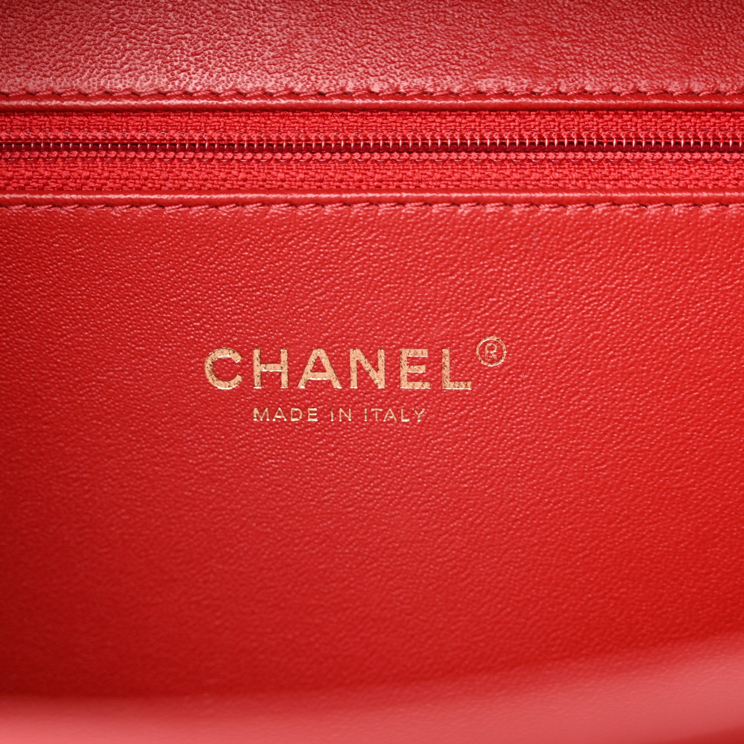 Chanel Caviar Quilted Large CC Filigree Vanity Case Red 6 of 13