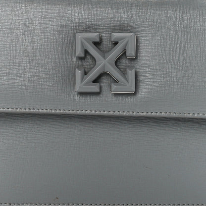 Off-White Saffiano Jitney 1.4 Top Handle Bag Grey 8 of 12