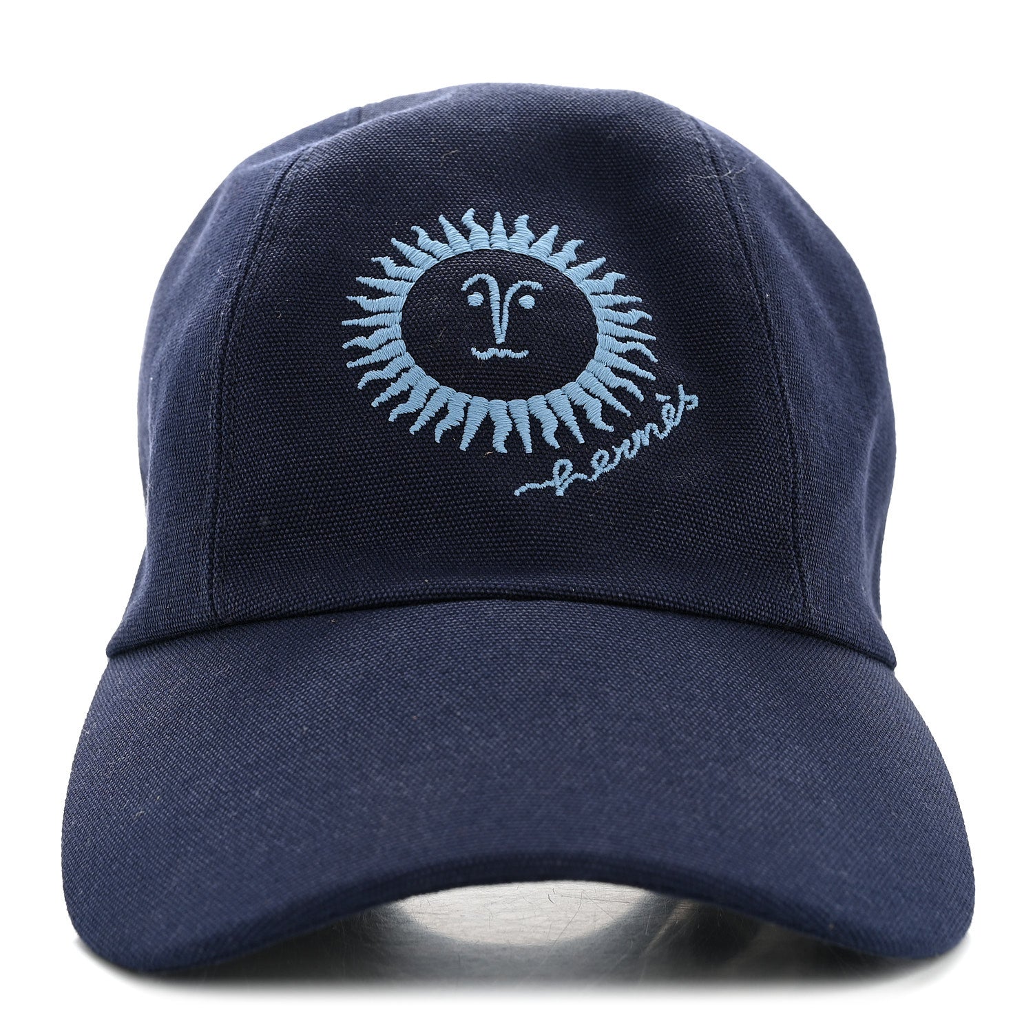 Hermes Cotton Canvas Sunshine Davis Cap 56 Marine 3 of 8