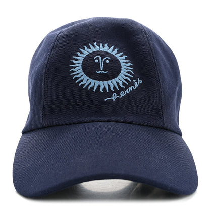 Hermes Cotton Canvas Sunshine Davis Cap 56 Marine 3 of 8