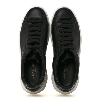 Louis Vuitton Calfskin Time Out Sneakers 38.5 Black 2 of 9
