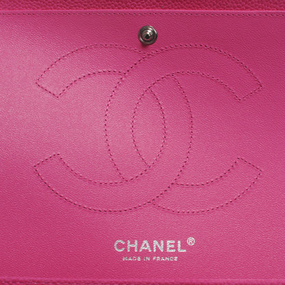 Chanel Iridescent Caviar Jumbo Double Flap Hot Pink 6 of 8