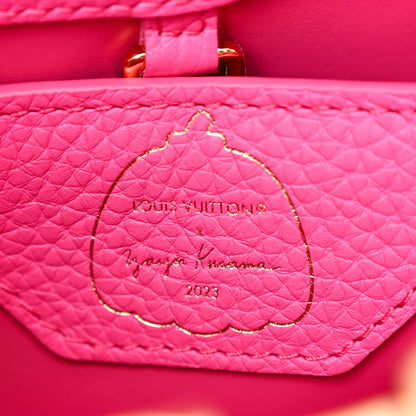 Louis Vuitton LV X YK Taurillon Infinity Net Capucines BB Fuchsia 6 of 10