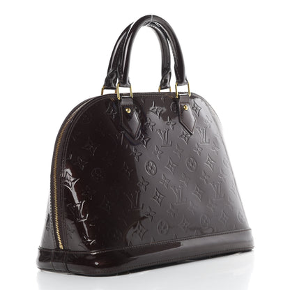 Louis Vuitton Vernis Alma PM Amarante 3 of 13