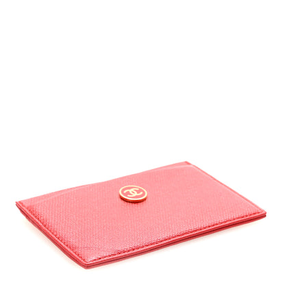 Chanel Caviar CC Button Card Holder Red 4 of 9