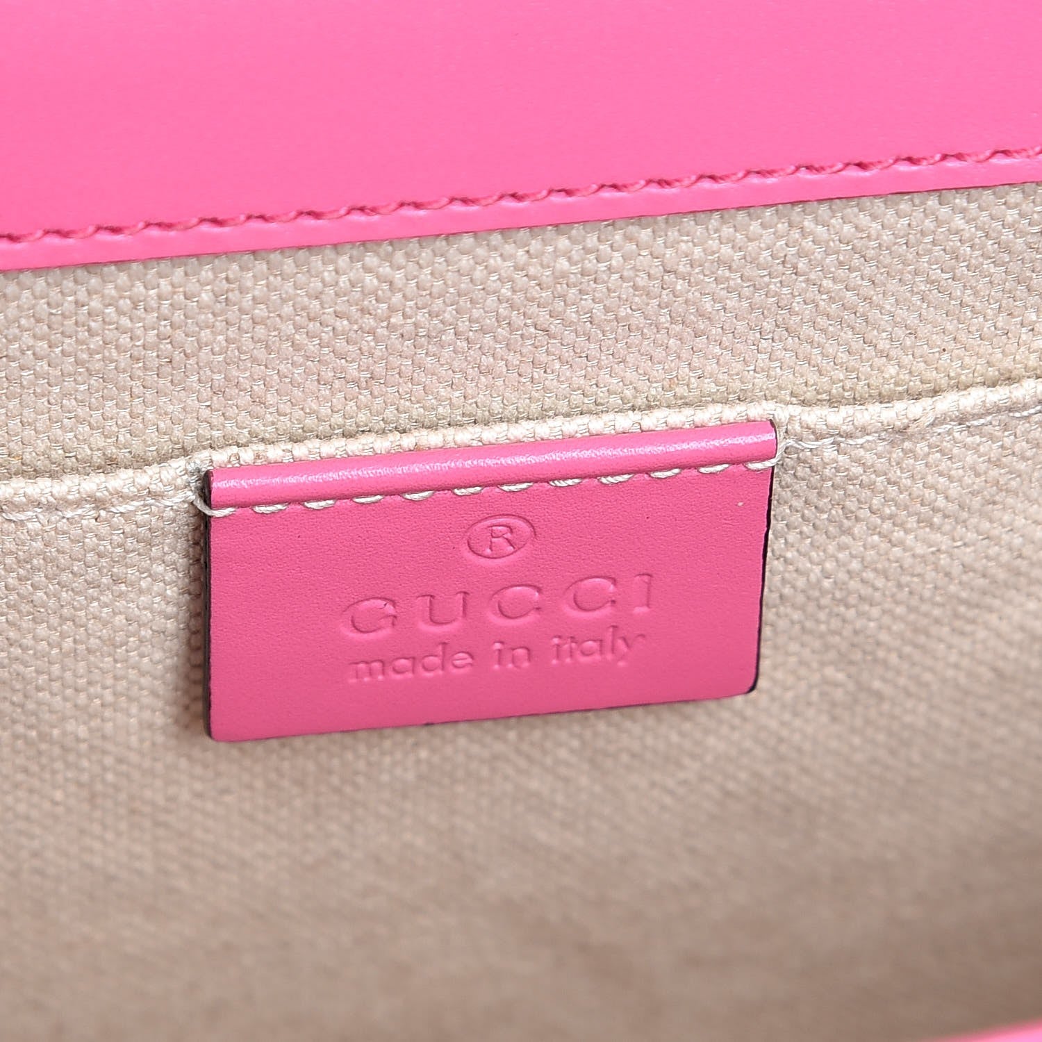 Gucci Knight Calfskin Small GG Marmont Chain Handle Bag Pink Tropical Flower 7 of 8