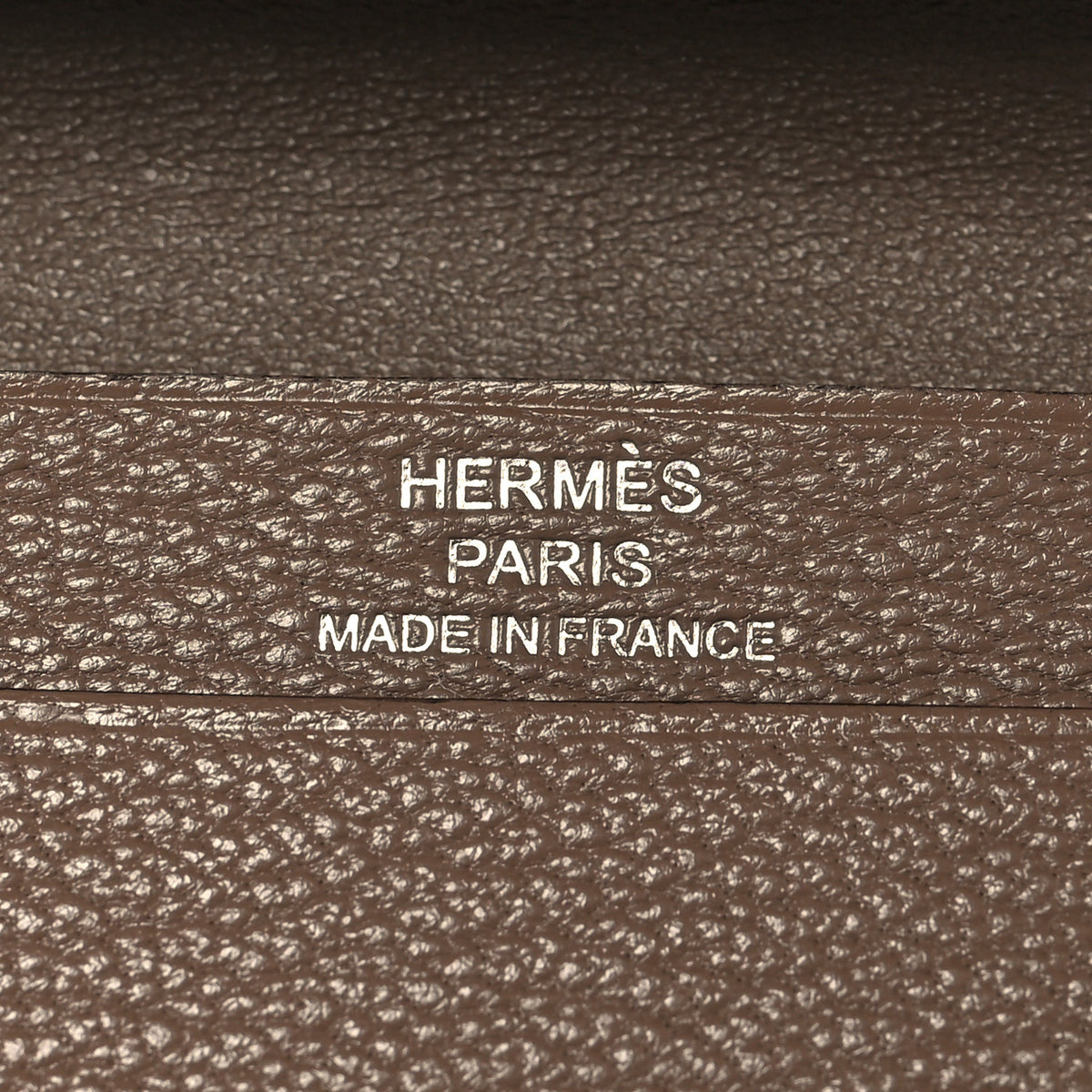 Hermes Chevre Mysore Bearn Card Holder Wallet Etoupe 6 of 8
