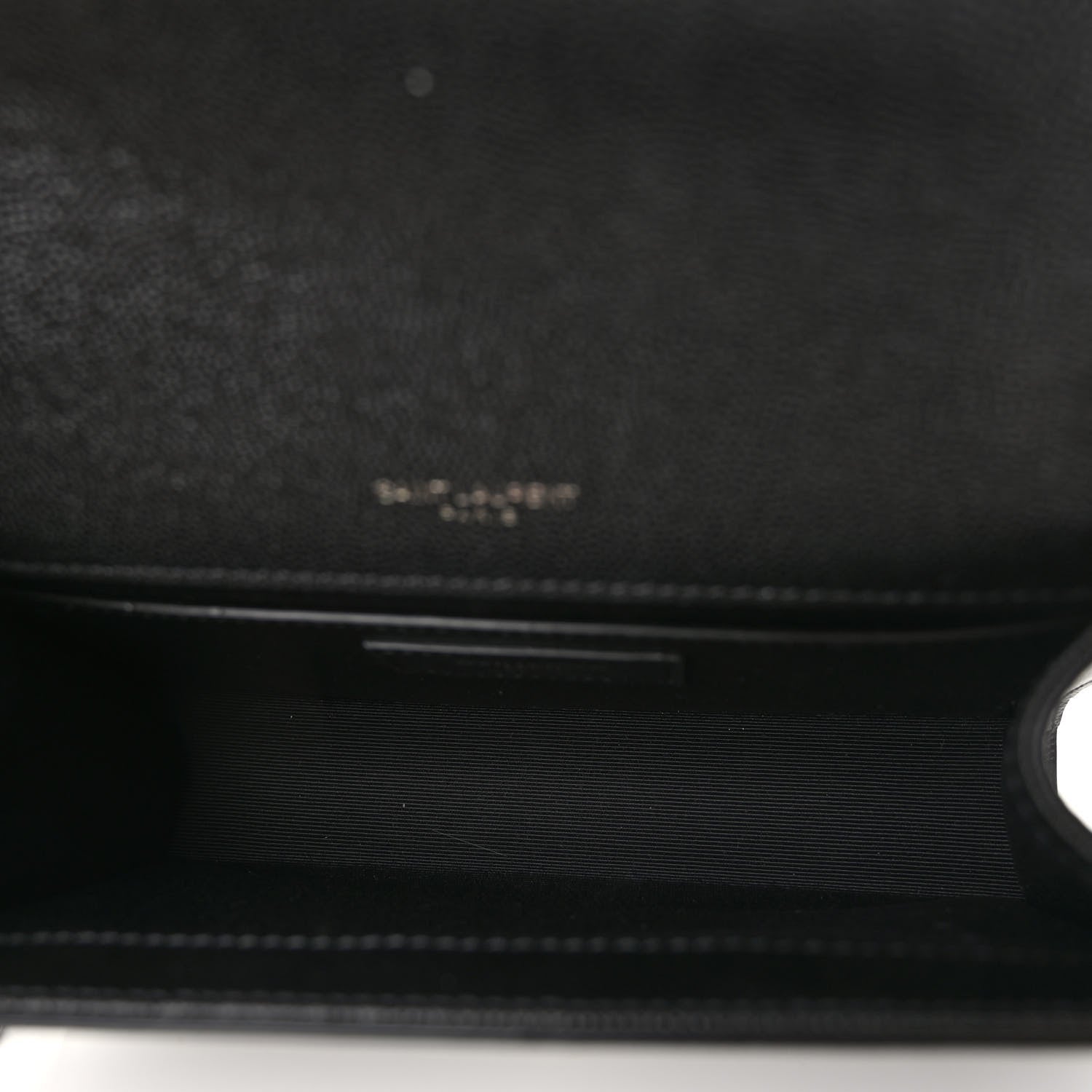 Saint Laurent Grain De Poudre Small Monogram Monochrome Kate Satchel Black 5 of 10
