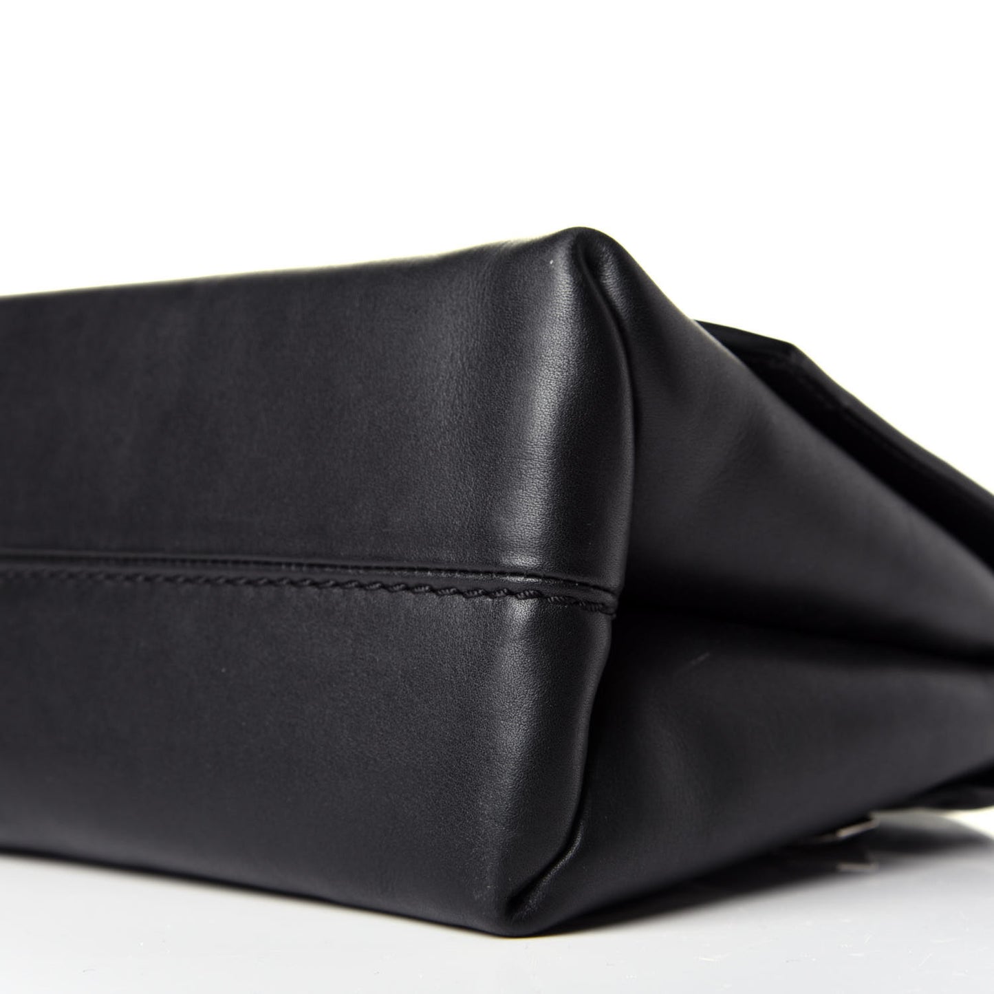 Smooth Calfskin Mini Alix Top Handle Satchel Black