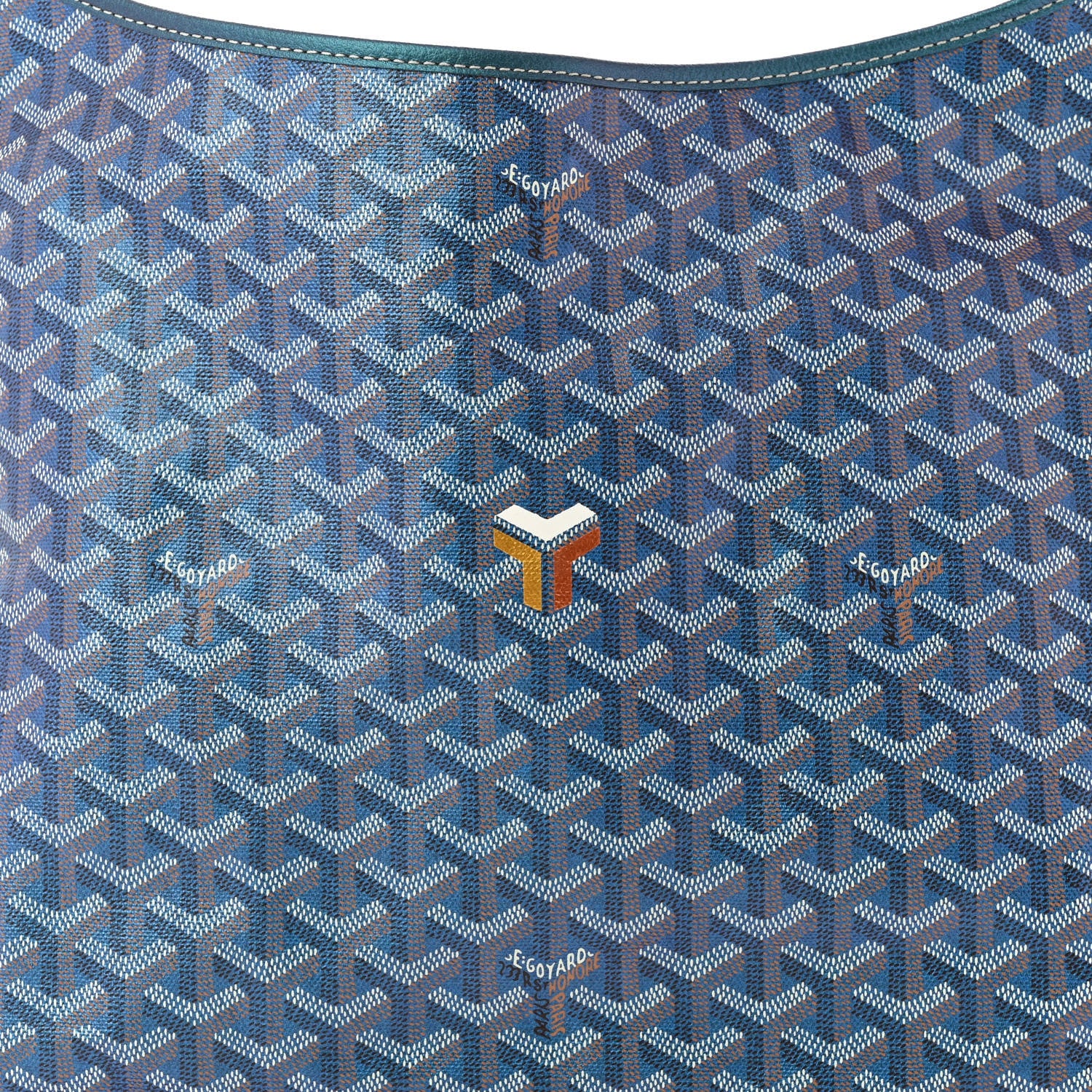 Goyard Iridescent Goyardine Boheme Hobo Pearly Blue 9 of 11