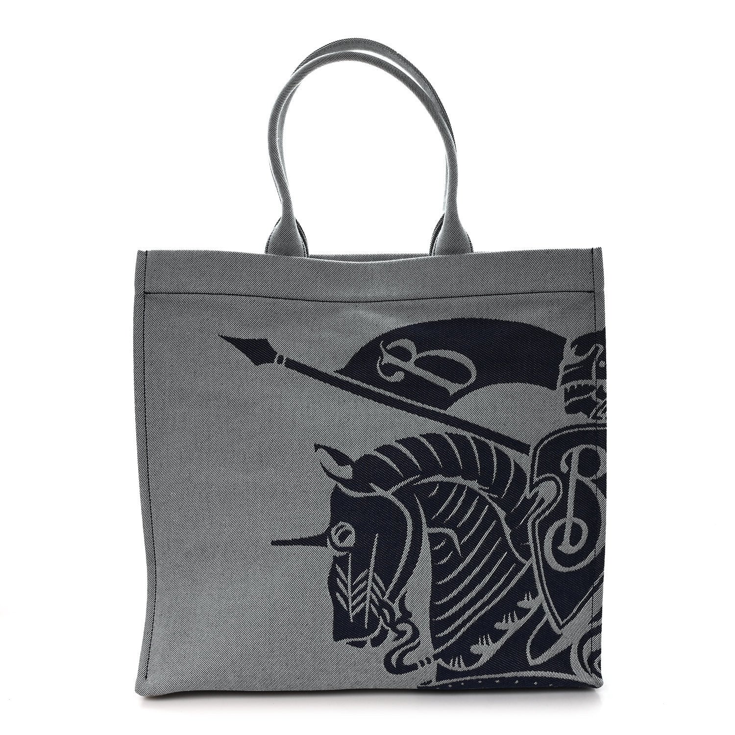 Burberry Canvas Large EKD Square Tote Knight 1 of 12
