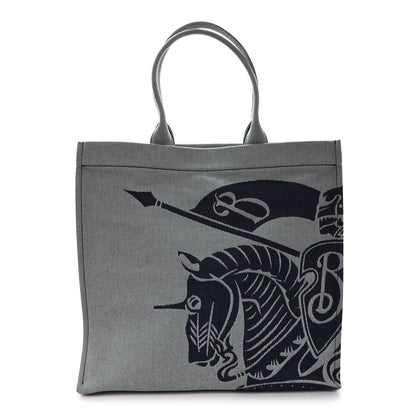 Burberry Canvas Large EKD Square Tote Knight 1 of 12