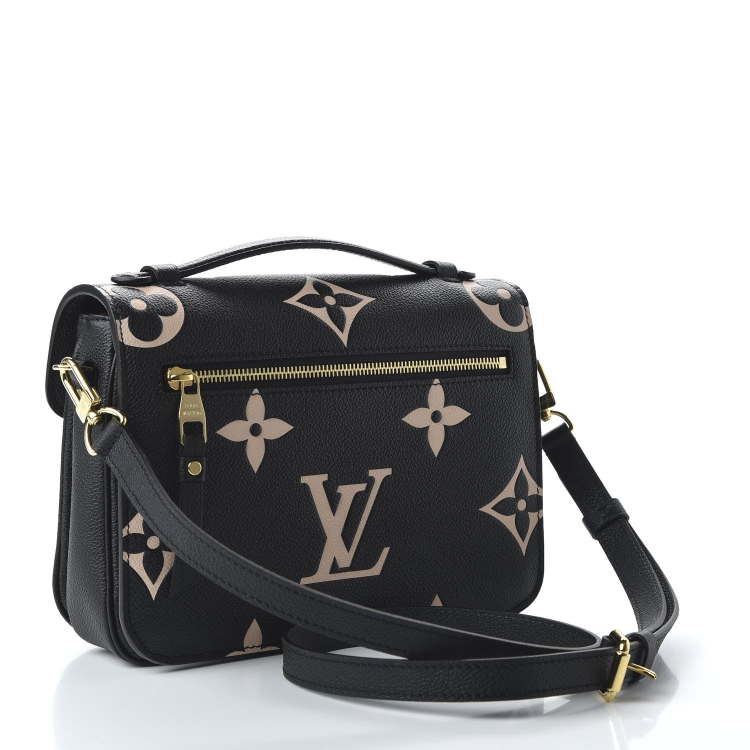 Louis Vuitton Empreinte Monogram Giant Pochette Metis Black Beige 3 of 9