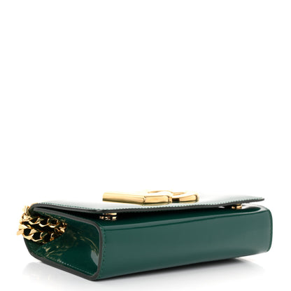 Dolce & Gabbana Patent DG Girls Phone Shoulder Bag Emerald 5 of 10