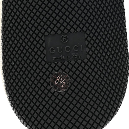 Gucci GG Supreme Monogram Miro Soft Calfskin Web Mens Screener Sneakers 8.5 Black Grey Sky 7 of 10