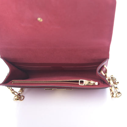 Louis Vuitton Calfskin Chain Louise GM Framboise 5 of 11