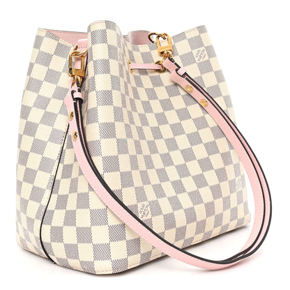 Louis Vuitton Damier Azur Neonoe MM Eau De Rose 3 of 10