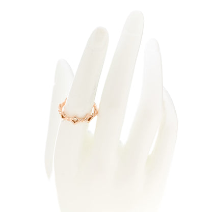 David Yurman 18K Rose Gold 6mm Quatrefoil Stack Ring 56 7.75 2 of 4