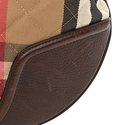 Burberry House Check Quilted Hoxton Hobo Brown 15 of 15