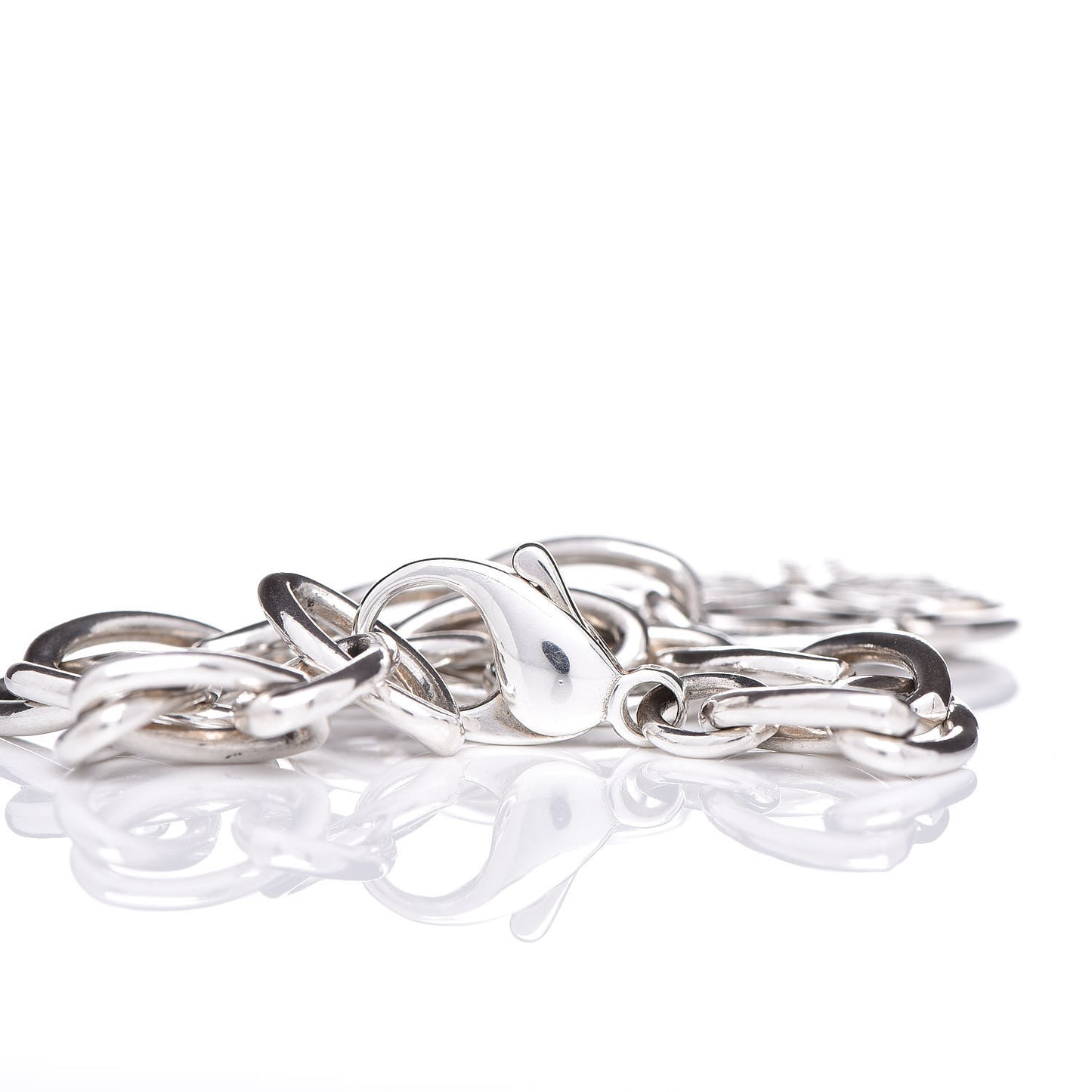 Sterling Silver Filigree Heart Key Bracelet