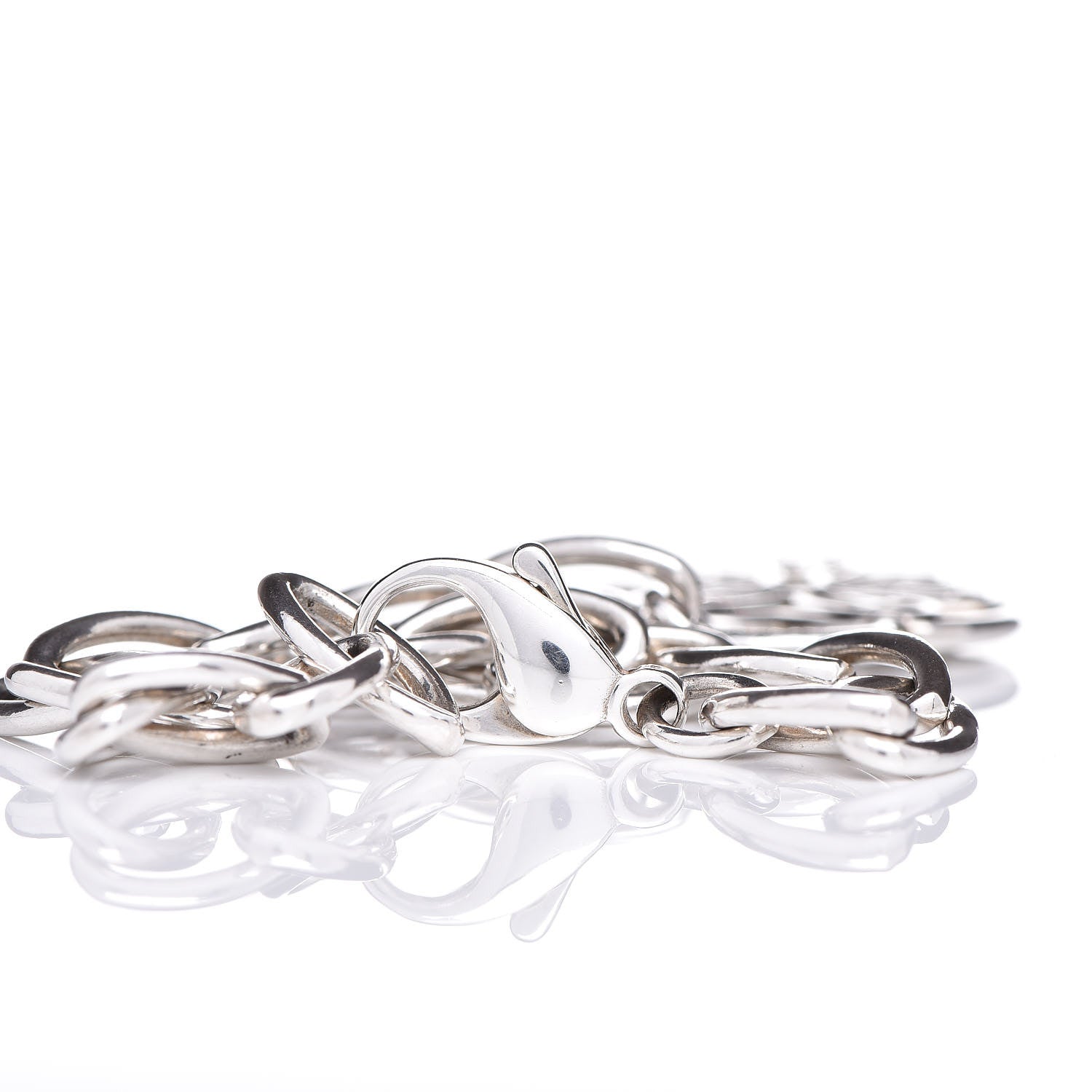 Tiffany Sterling Silver Filigree Heart Key Bracelet 5 of 5
