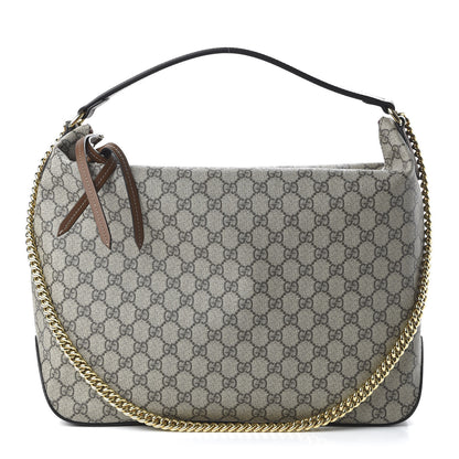 Gucci GG Supreme Monogram Large Linea A Hobo Light Brown 1 of 10