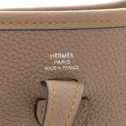 Hermes Taurillon Clemence Amazone Evelyne TPM Beige De Weimar Rose d'Ete White Gold 6 of 10