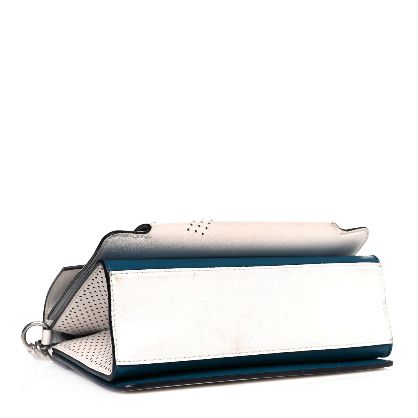 Lambskin Perforated Small GV3 Shoulder Bag White
