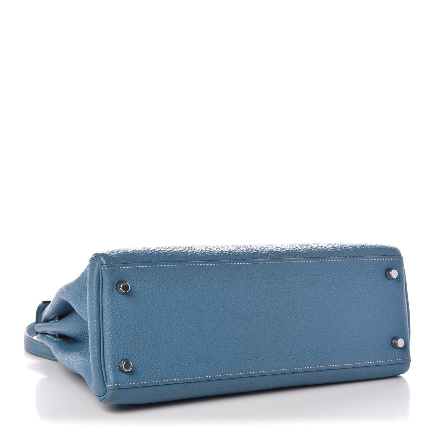 Hermes Togo Kelly Retourne 32 Blue Jean 4 of 16