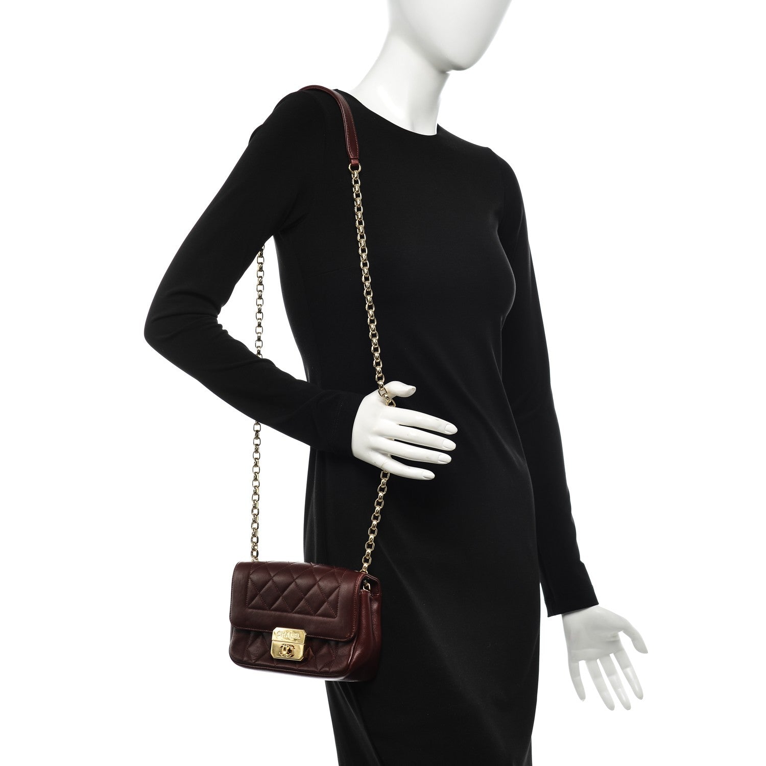 Chanel Lambskin Mini Chic With Me Flap Red 2 of 9