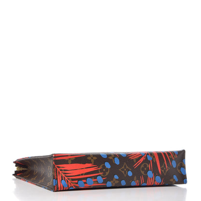 Louis Vuitton Monogram Jungle Dots Toiletry Pouch 26 Coquelicot Denim 4 of 14