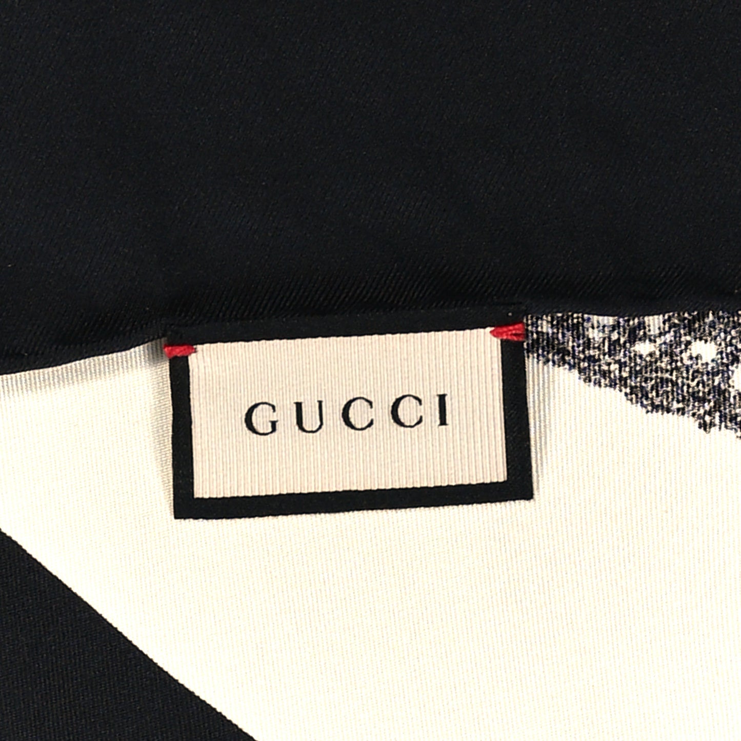 Silk Snake Square Scarf White Black