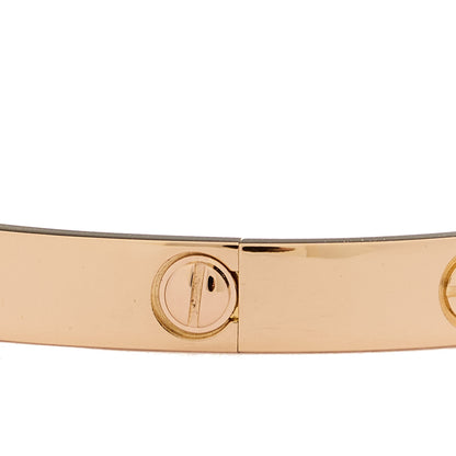 Cartier 18K Pink Gold LOVE Bracelet 17 5 of 8